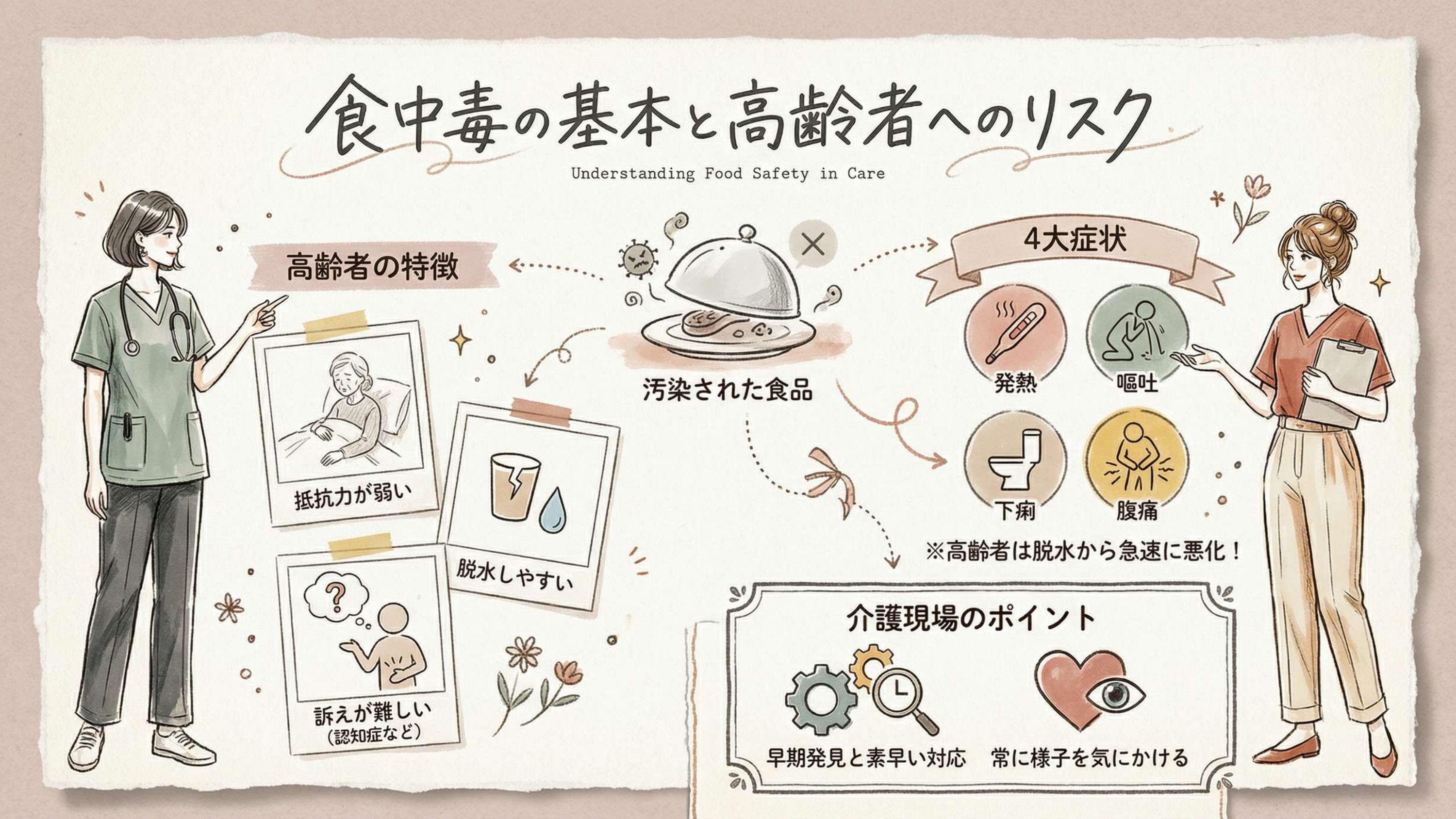 高齢者は食中毒が重症化しやすい