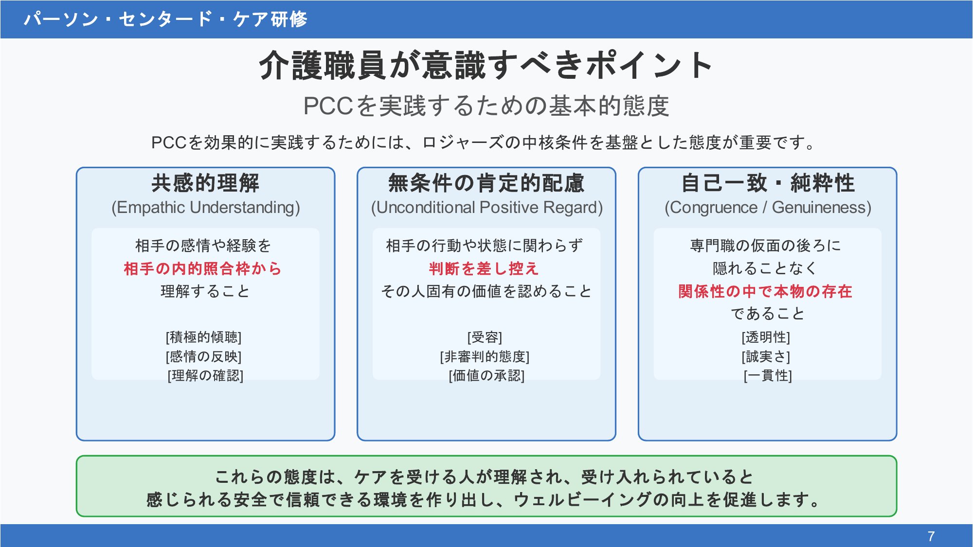実践を支える3つの態度——ロジャーズの中核条件